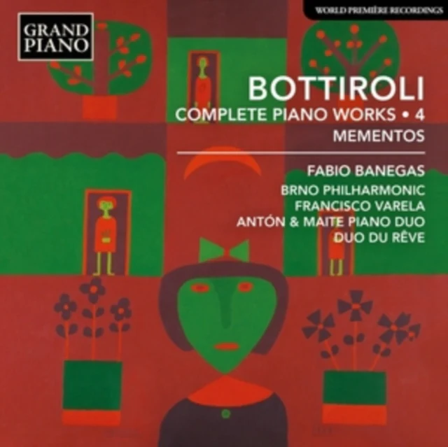 BANEGAS & BRNO PHIL & VARELA - JOSE ANTONIO BOTTIROLI: COMPLETE PIANO WORKS/VOL. 4 - MEMENTOS (Music CD)