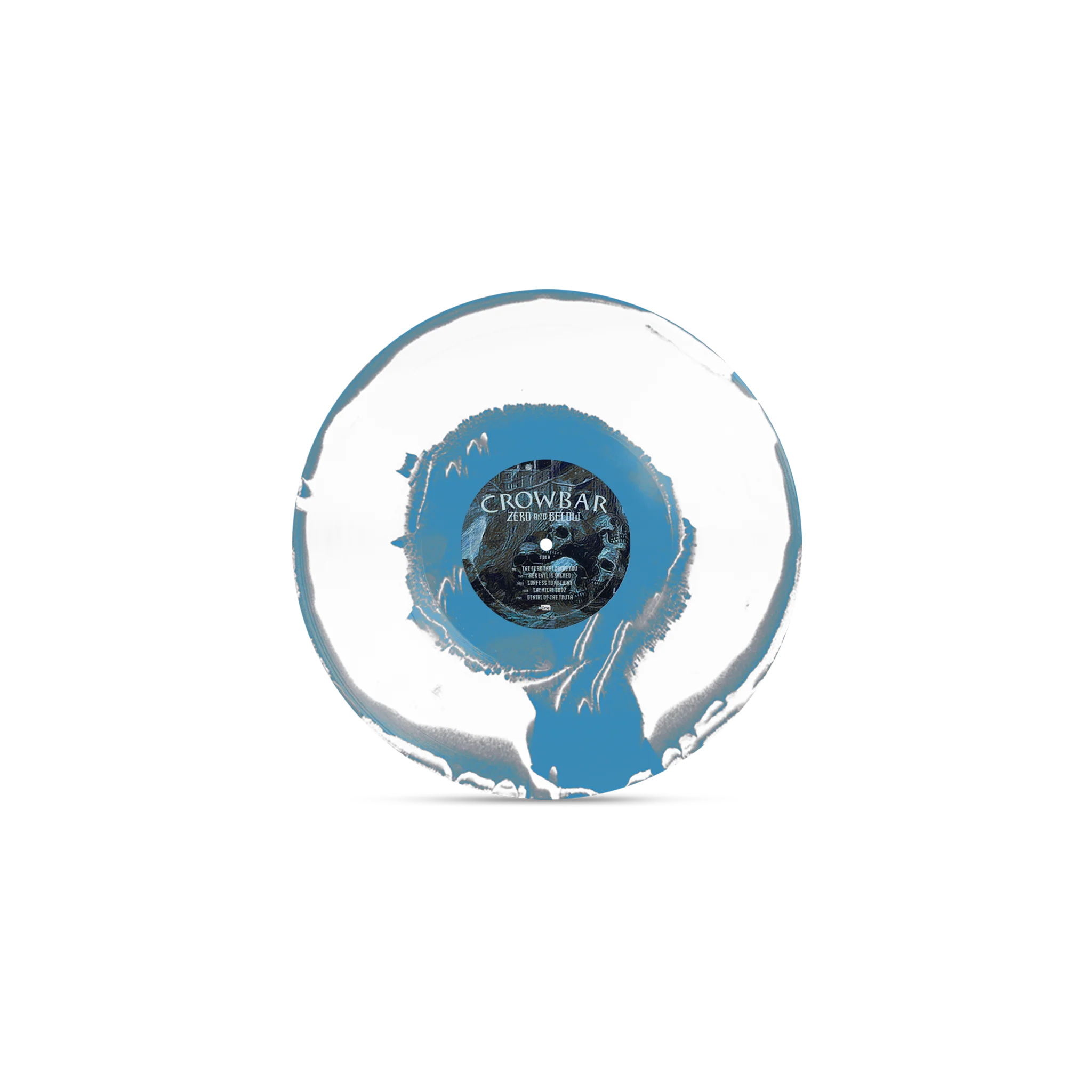 Crowbar - Zero And Below Aside Bside Sky Blue, Grey & White Vinyl - Image 2