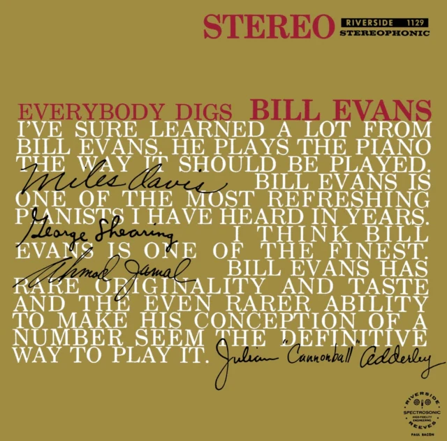 EVANS,BILL TRIO - EVERYBODY DIGS BILL EVANS (Music CD)