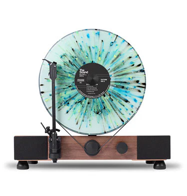 Floating Record vertical Bluetooth turntable with built-In Stereo Speakers - Image 5