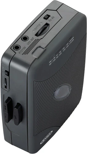 Jensen SCR-75-HP Classic Personal Cassette Player with AM FM Radio (Black) - Image 4