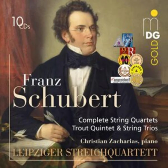 LEIPZIGER STREICHQUARTETT - SCHUBERT: COMPLETE STRING QUARTETS & TROUT QUINTET (Music CD)
