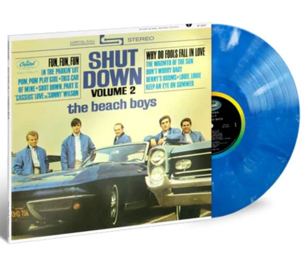THE BEACH BOYS - SHUT DOWN VOLUME 2 (BLUE WHITE VINYL LP)