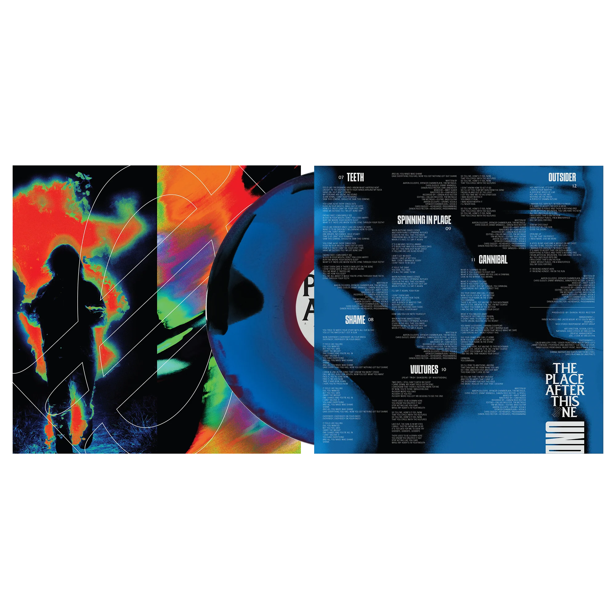 Underoath - The Place After This One Black + Blue Red Swirl Vinyl - Image 6
