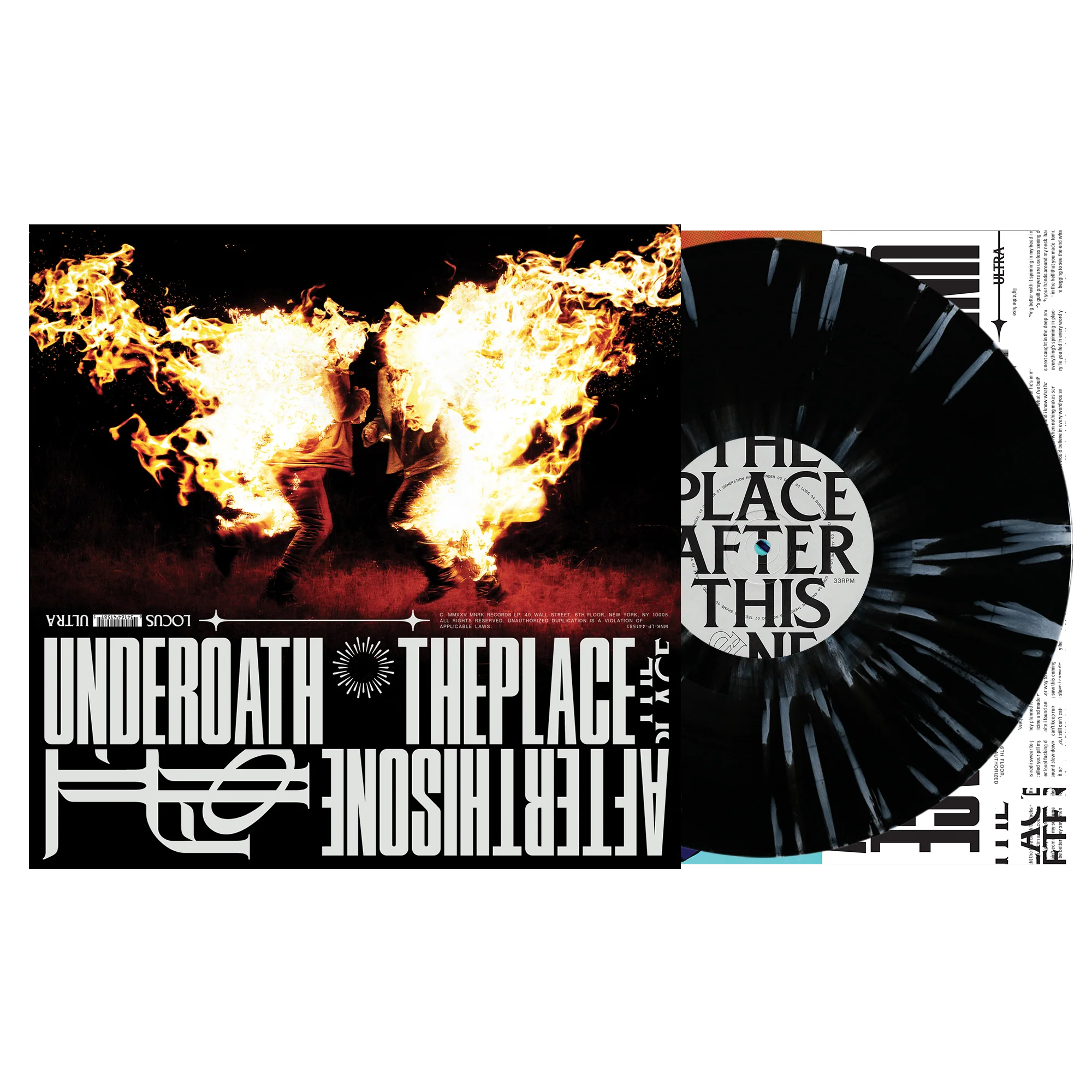 Underoath - The Place After This One Black/White Splatter Vinyl - Image 4